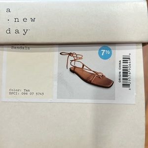 a new day talia sandals size 7.5 womens lace up